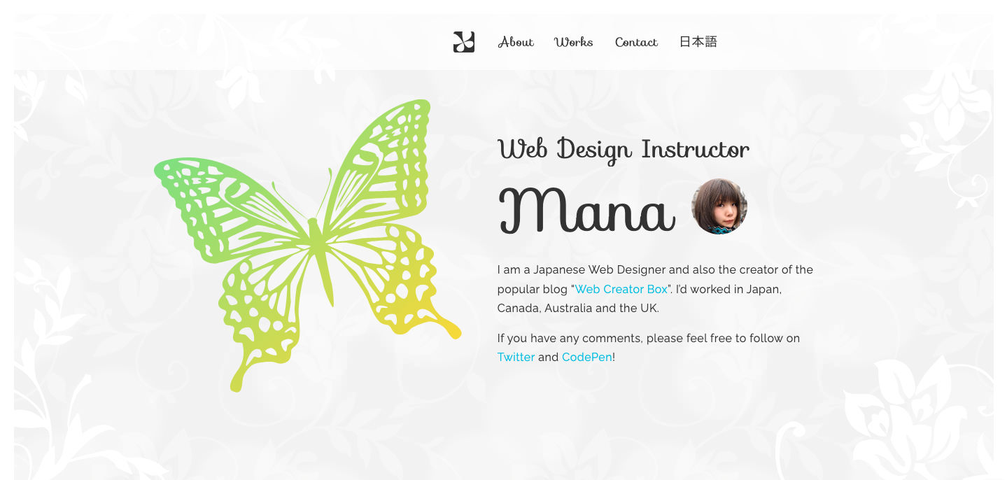 Mana’s Portfolio Website